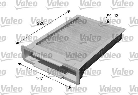 Valeo 715515 - Фильтр воздуха в салоне autosila-amz.com