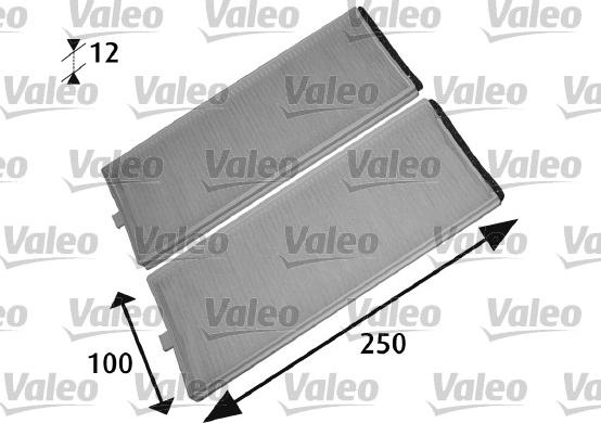 Valeo 715525 - Фильтр воздуха в салоне autosila-amz.com