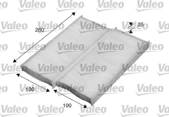Valeo 715520 - Фильтр воздуха в салоне autosila-amz.com