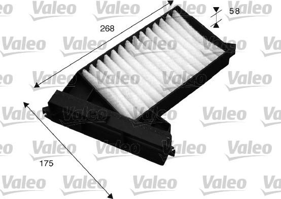 Valeo 715528 - Фильтр воздуха в салоне autosila-amz.com