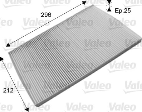 Valeo 715573 - Фильтр воздуха в салоне autosila-amz.com