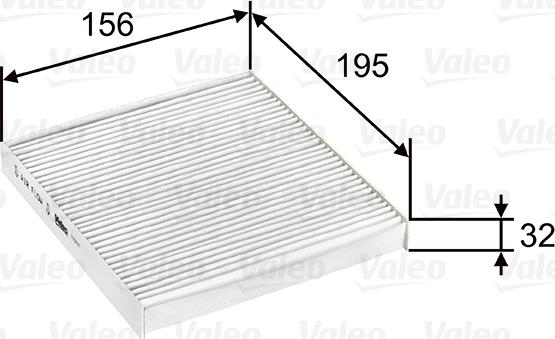 Valeo 715637 - Фильтр воздуха в салоне autosila-amz.com