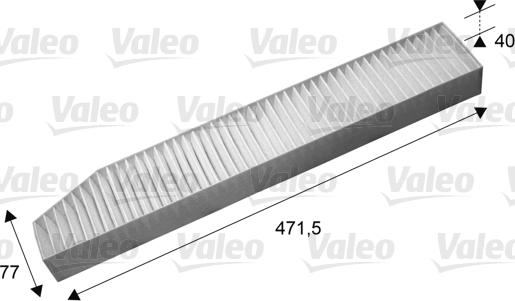 Valeo 715670 - Фильтр воздуха в салоне autosila-amz.com