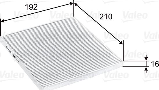 Valeo 715807 - Фильтр воздуха в салоне autosila-amz.com