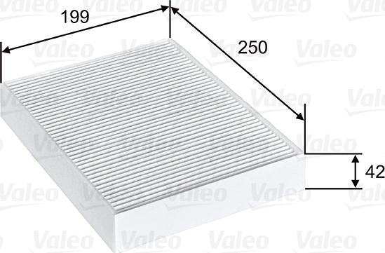 Valeo 715815 - Фильтр воздуха в салоне autosila-amz.com