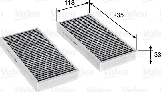 Valeo 715811 - Фильтр воздуха в салоне autosila-amz.com