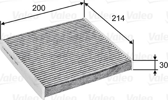 Valeo 715747 - Фильтр воздуха в салоне autosila-amz.com