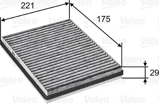 Valeo 715750 - Фильтр воздуха в салоне autosila-amz.com