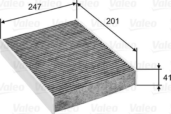 Valeo 715753 - Фильтр воздуха в салоне autosila-amz.com