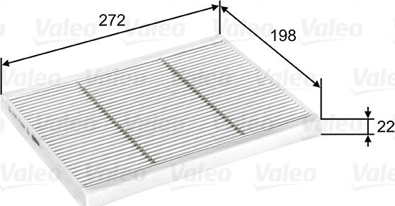 Valeo 716067 - Фильтр воздуха в салоне autosila-amz.com