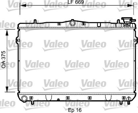 Valeo 734950 - Радиатор, охлаждение двигателя autosila-amz.com