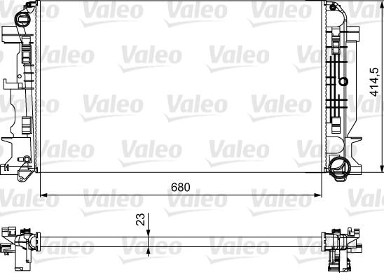 Valeo 734926 - Радиатор, охлаждение двигателя autosila-amz.com