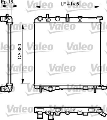 Valeo 734921 - Радиатор, охлаждение двигателя autosila-amz.com