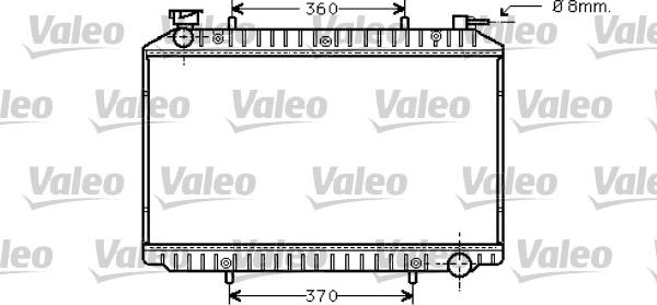 Valeo 734446 - Радиатор, охлаждение двигателя autosila-amz.com