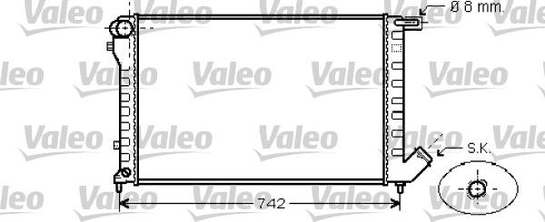 Valeo 734456 - Радиатор, охлаждение двигателя autosila-amz.com