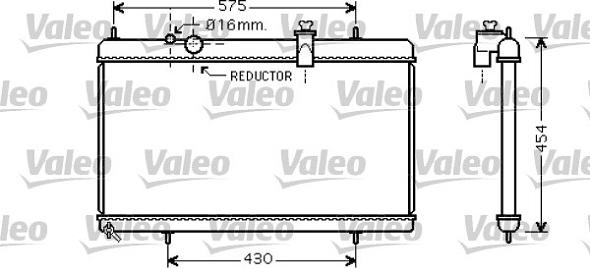 Valeo 734452 - Радиатор, охлаждение двигателя autosila-amz.com