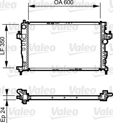 Valeo 734464 - Радиатор, охлаждение двигателя autosila-amz.com