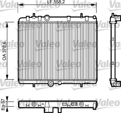Valeo 734463 - Радиатор, охлаждение двигателя autosila-amz.com