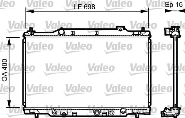 Valeo 734478 - Радиатор, охлаждение двигателя autosila-amz.com