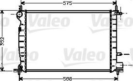 Valeo 734543 - Радиатор, охлаждение двигателя autosila-amz.com
