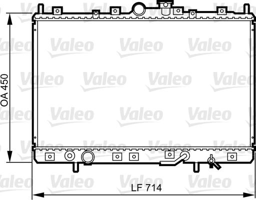 Valeo 734196 - Радиатор, охлаждение двигателя autosila-amz.com