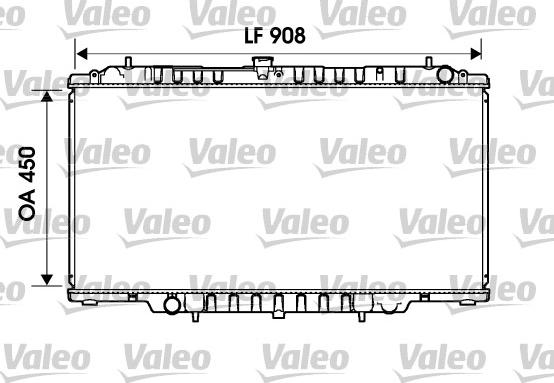Valeo 734153 - Радиатор, охлаждение двигателя autosila-amz.com
