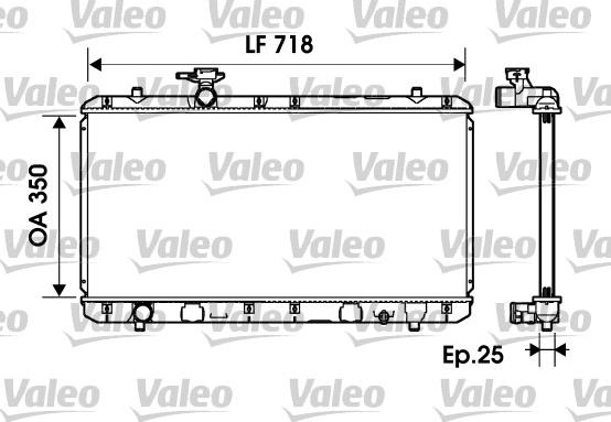 Valeo 734164 - Радиатор охл. SUZUKI autosila-amz.com