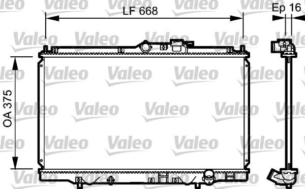 Valeo 734114 - Радиатор, охлаждение двигателя autosila-amz.com