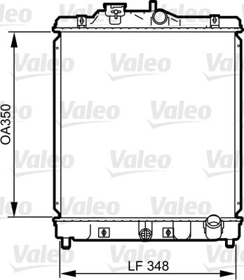 Valeo 734117 - Радиатор, охлаждение двигателя autosila-amz.com