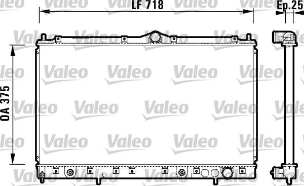 Valeo 734130 - Радиатор, охлаждение двигателя autosila-amz.com