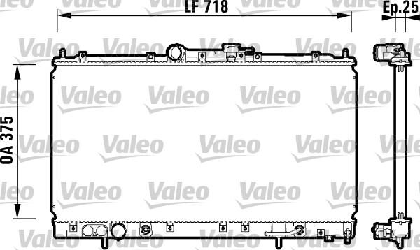 Valeo 734129 - Радиатор, охлаждение двигателя autosila-amz.com