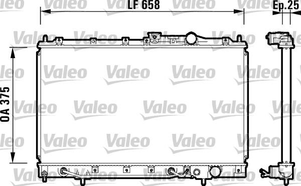 Valeo 734127 - Радиатор, охлаждение двигателя autosila-amz.com