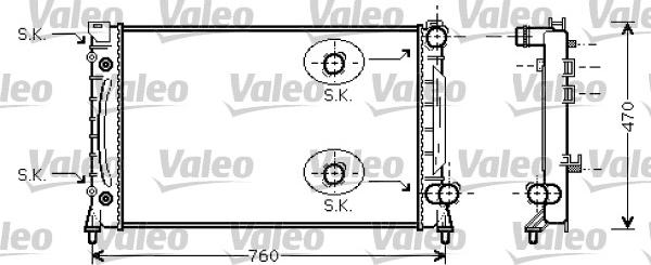 Valeo 734859 - Радиатор, охлаждение двигателя autosila-amz.com