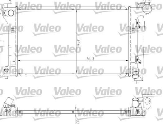 Valeo 734851 - Радиатор, охлаждение двигателя autosila-amz.com