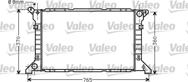 Valeo 734862 - Радиатор, охлаждение двигателя autosila-amz.com