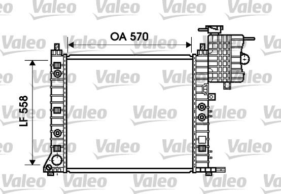 Valeo 734806 - Радиатор, охлаждение двигателя autosila-amz.com