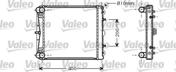 Valeo 734827 - Радиатор, охлаждение двигателя autosila-amz.com