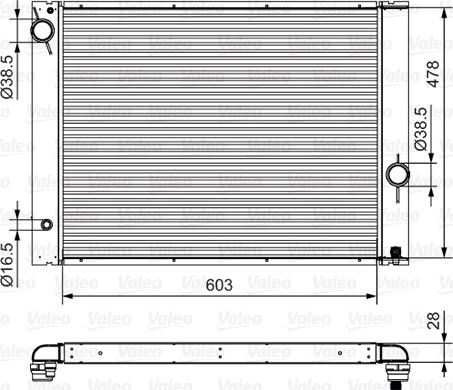 Valeo 734396 - Радиатор, охлаждение двигателя autosila-amz.com