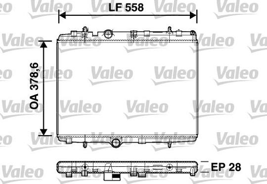 Valeo 734398 - Радиатор, охлаждение двигателя autosila-amz.com