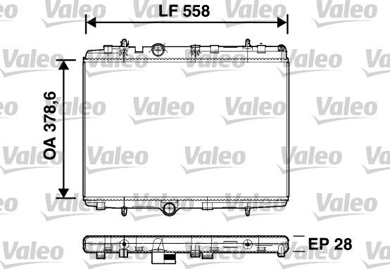 Valeo 734398 - Радиатор, охлаждение двигателя autosila-amz.com