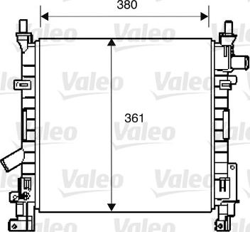 Valeo 734392 - Радиатор, охлаждение двигателя autosila-amz.com