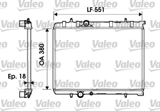 Valeo 734346 - Радиатор, охлаждение двигателя autosila-amz.com