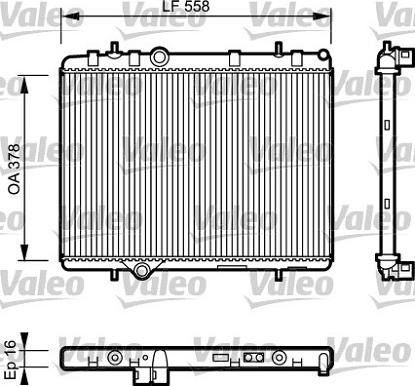 Valeo 734366 - Радиатор, охлаждение двигателя autosila-amz.com