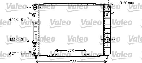 Valeo 734389 - Радиатор, охлаждение двигателя autosila-amz.com