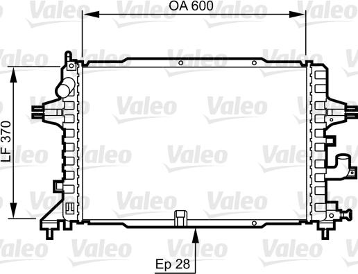 Valeo 734380 - Радиатор, охлаждение двигателя autosila-amz.com