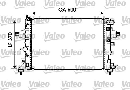 Valeo 734381 - Радиатор, охлаждение двигателя autosila-amz.com