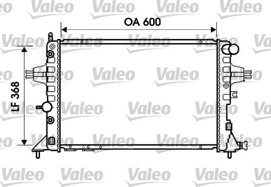 Valeo 734388 - Радиатор, охлаждение двигателя autosila-amz.com