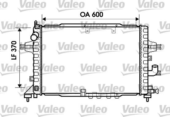 Valeo 734383 - Радиатор, охлаждение двигателя autosila-amz.com