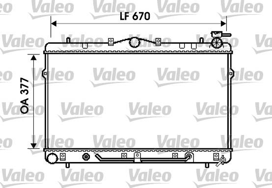 Valeo 734258 - Радиатор, охлаждение двигателя autosila-amz.com