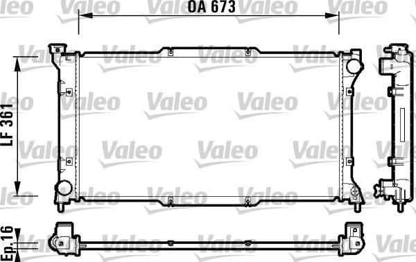 Valeo 734212 - Радиатор, охлаждение двигателя autosila-amz.com